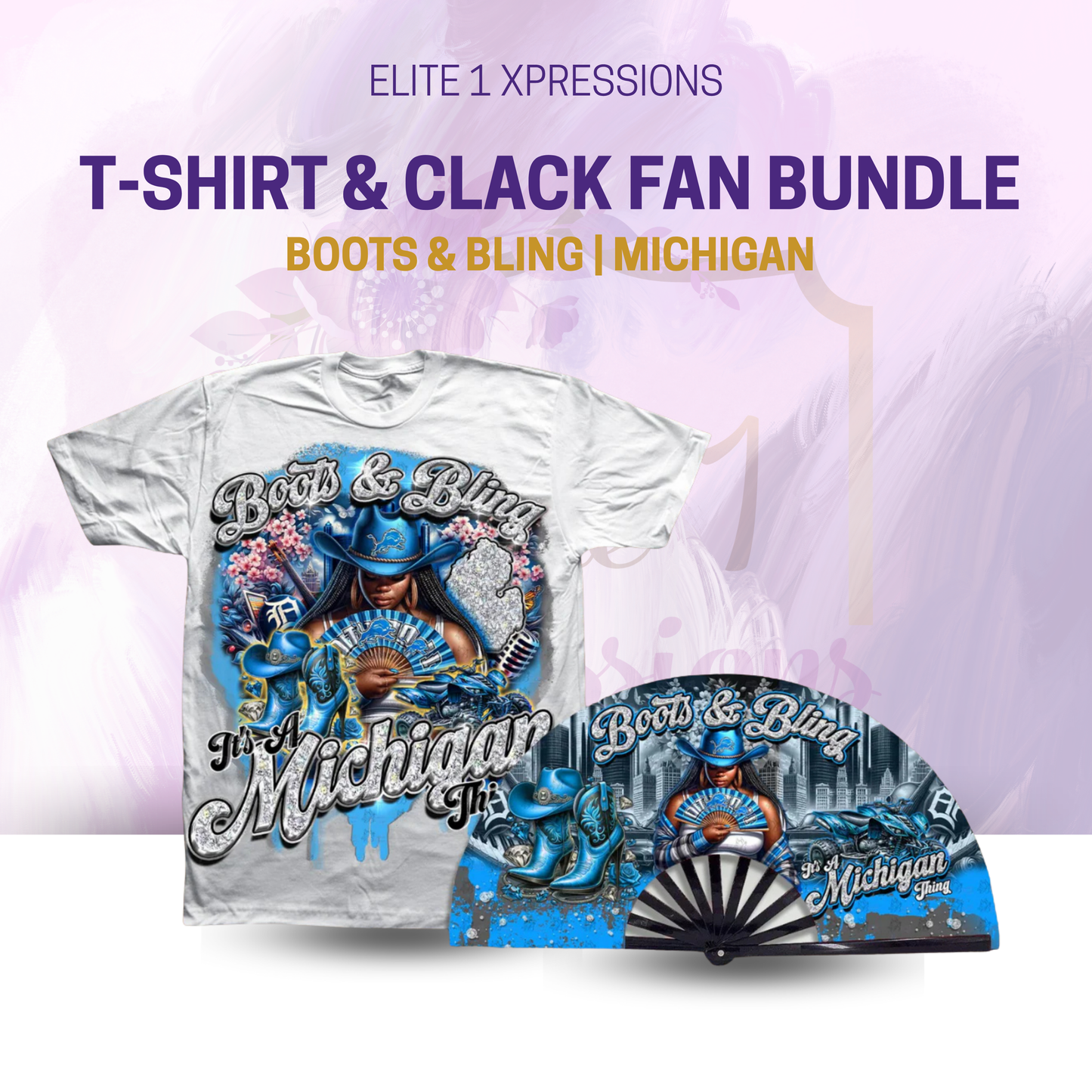 Boots & Bling ~ "Who U Wit" Clack Fan (FAN ONLY)