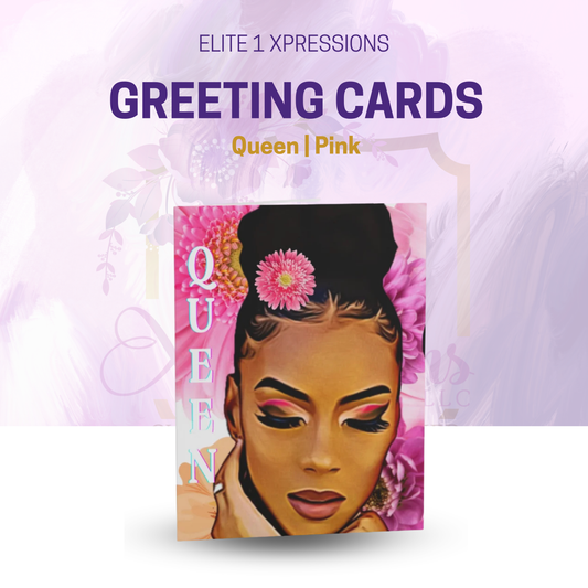 Queen (Pink) Greeting cards (8, 16, 24 pcs)