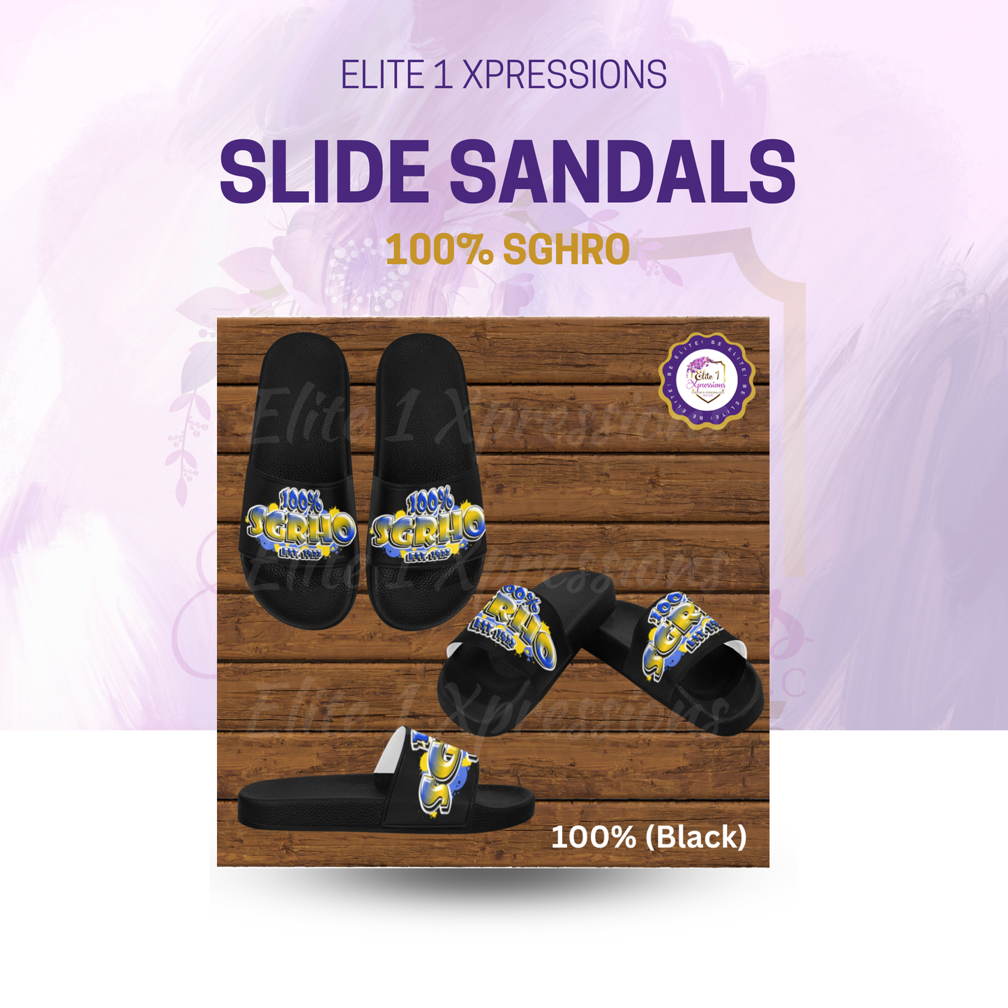 Slide Sandals ~ Sigma Gamma Rho (SGRHO)