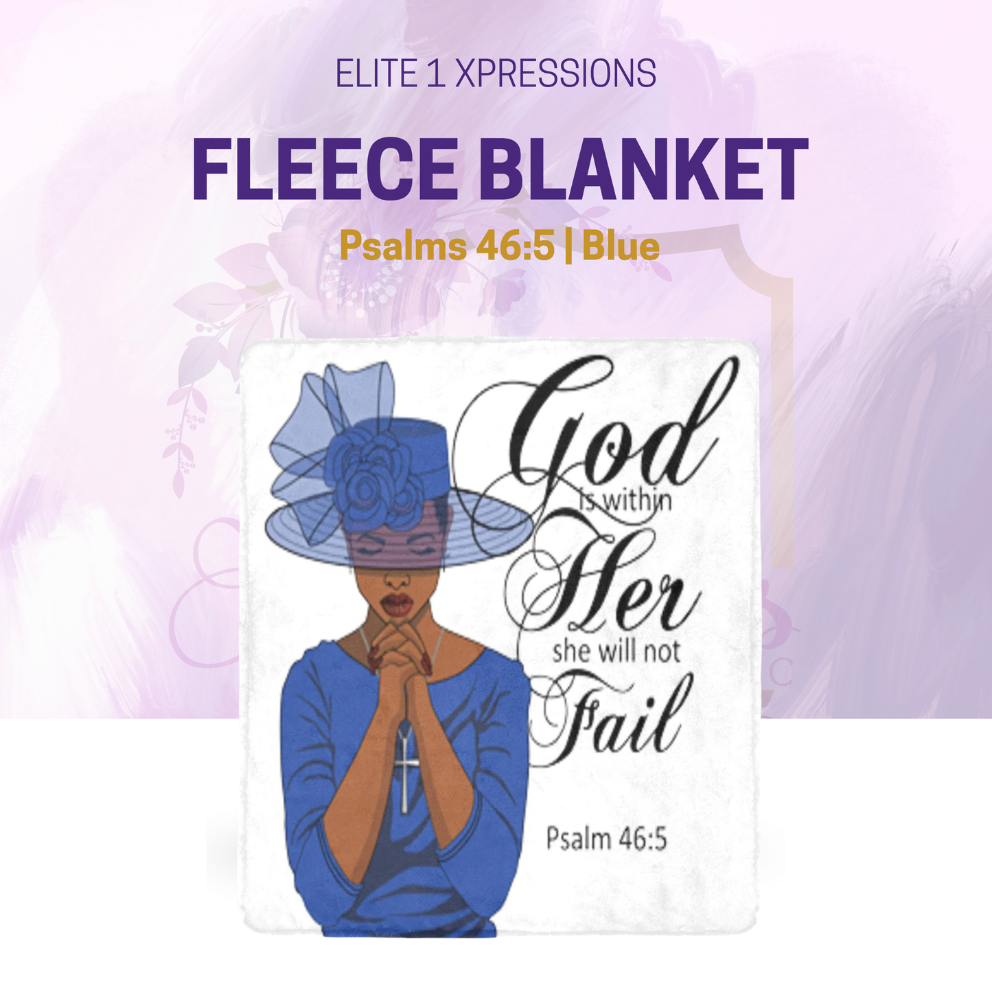 Fleece ~Psalms 46:5 Ultra Soft Blanket (Colors)