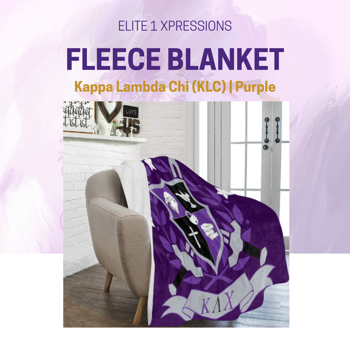 Kappa Lambda Chi Fleece Blanket
