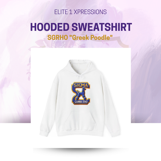 SGRHO "Greek Poodle" Hooded Sweatshirt