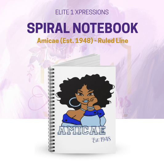 Spiral Notebook ~ Amicae (Est. 1948) - Ruled Line