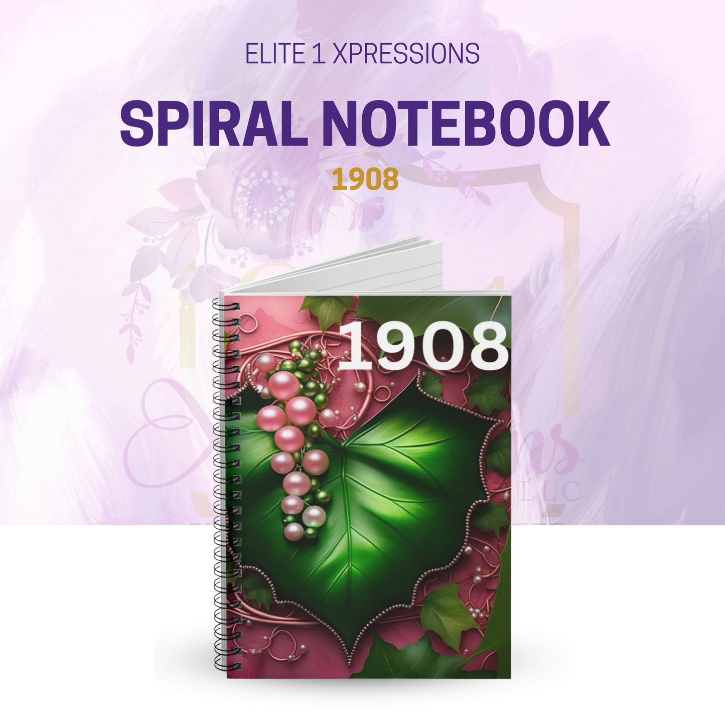 1908 Spiral Notebook - Ruled Line