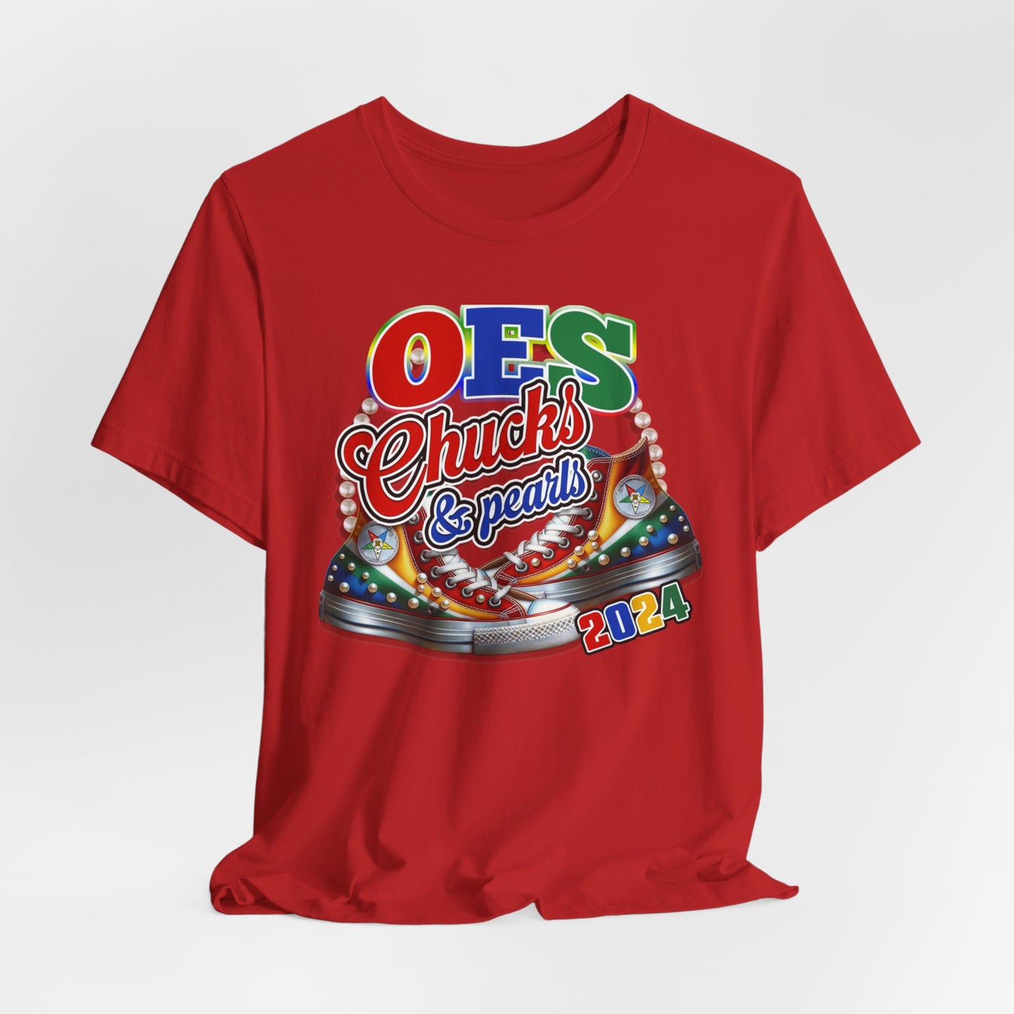 Chucks & Pearls 2024 (OES) ~ Unisex Jersey Short Sleeve Tee