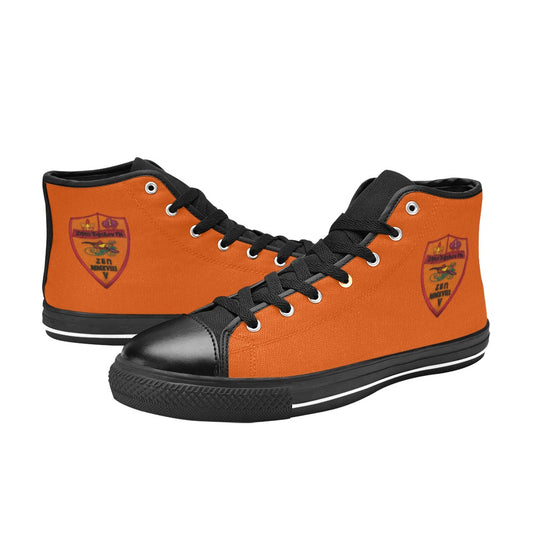 Shoe ~Zeta Epsilon Pi ~ High Top Canvas (Orange)