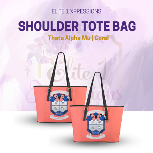 Theta Alpha Mu Shoulder Tote Bag