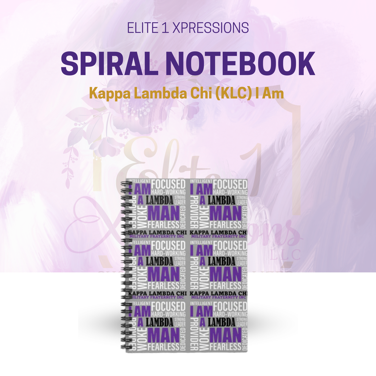 KLC I Am Spiral Notebook