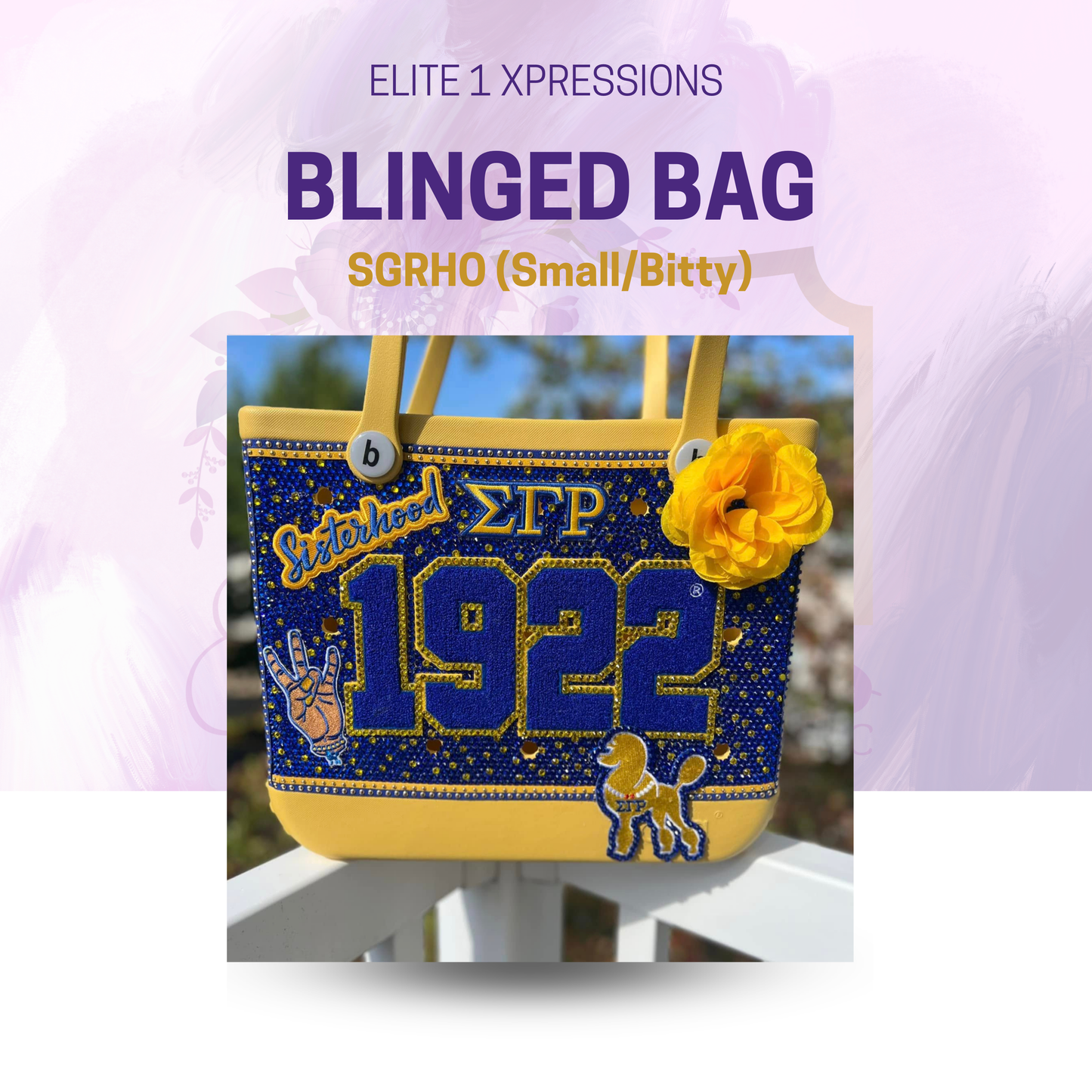 Blinged Bag ~ SGRHO (Small/Bitty)