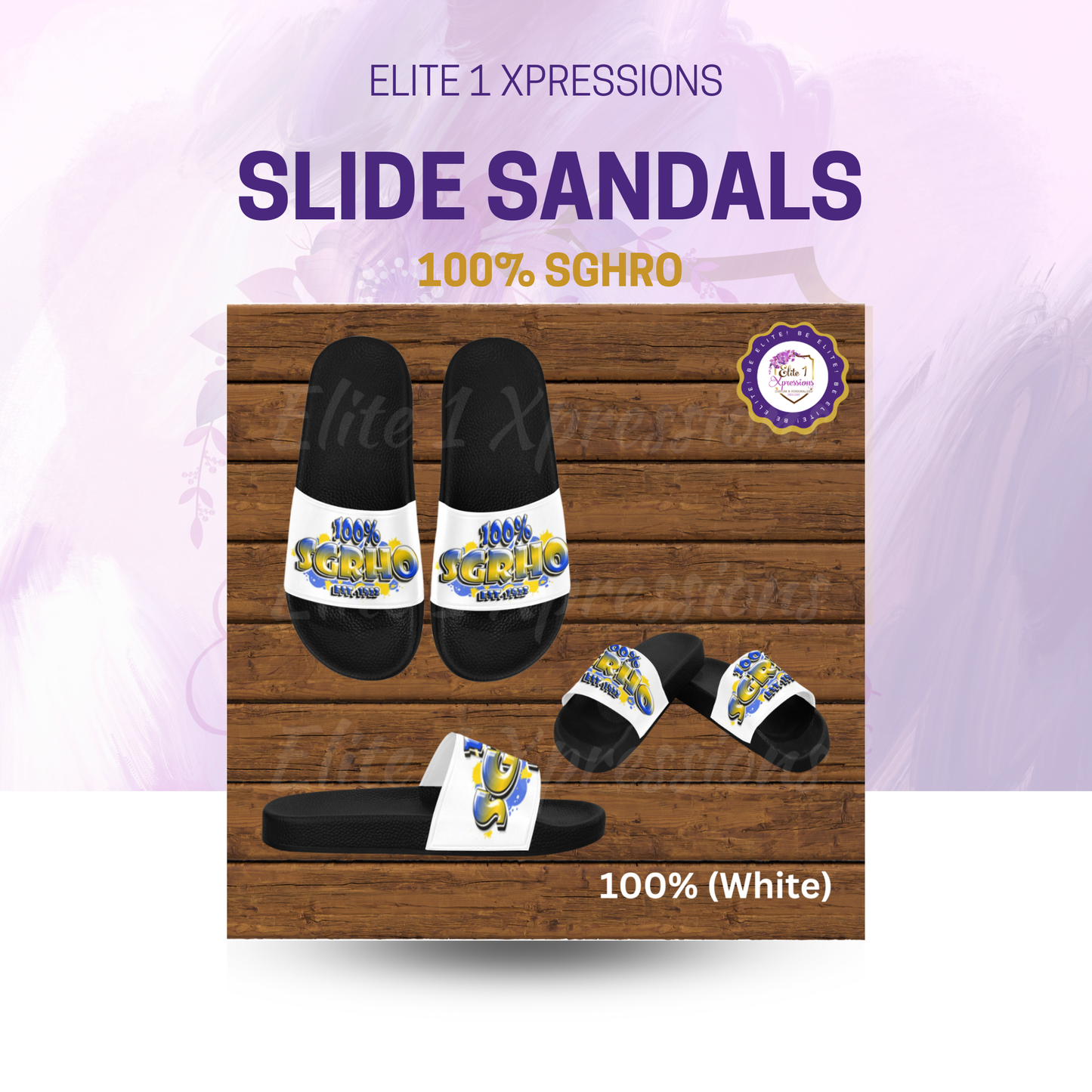 Slide Sandals ~ Sigma Gamma Rho (SGRHO)