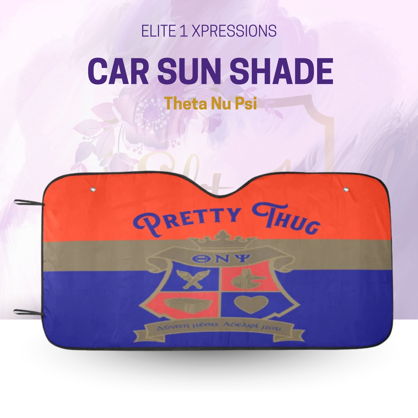 Theta Nu Psi Car Sun Shade