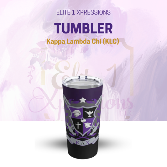 Kappa Lambda Chi (KLC) Tumbler Tri Color