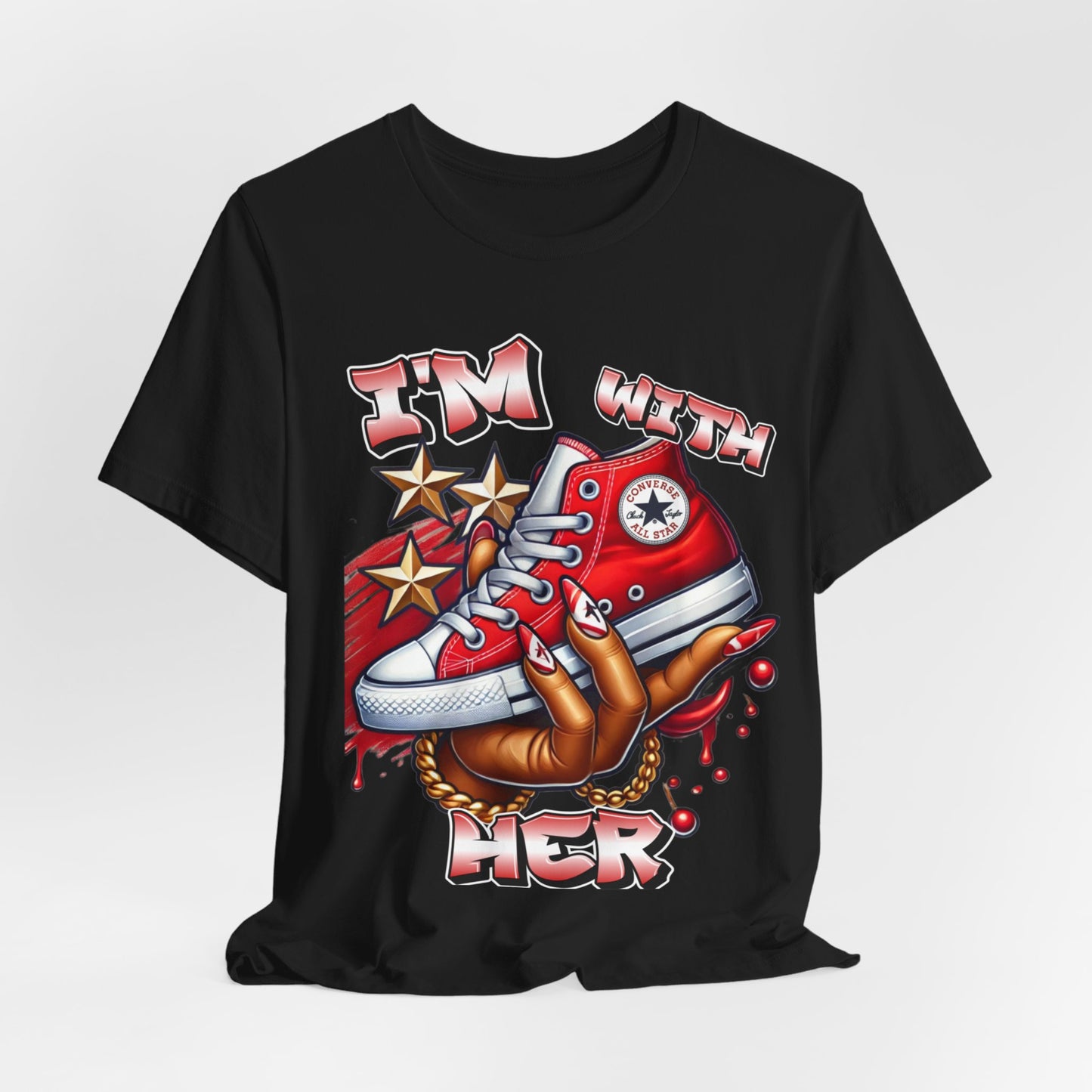 I'm with HER (Red) ~ Unisex Jersey Short Sleeve Tee