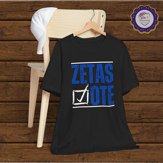 Zeta's Vote ~ Unisex Jersey Short Sleeve Tee