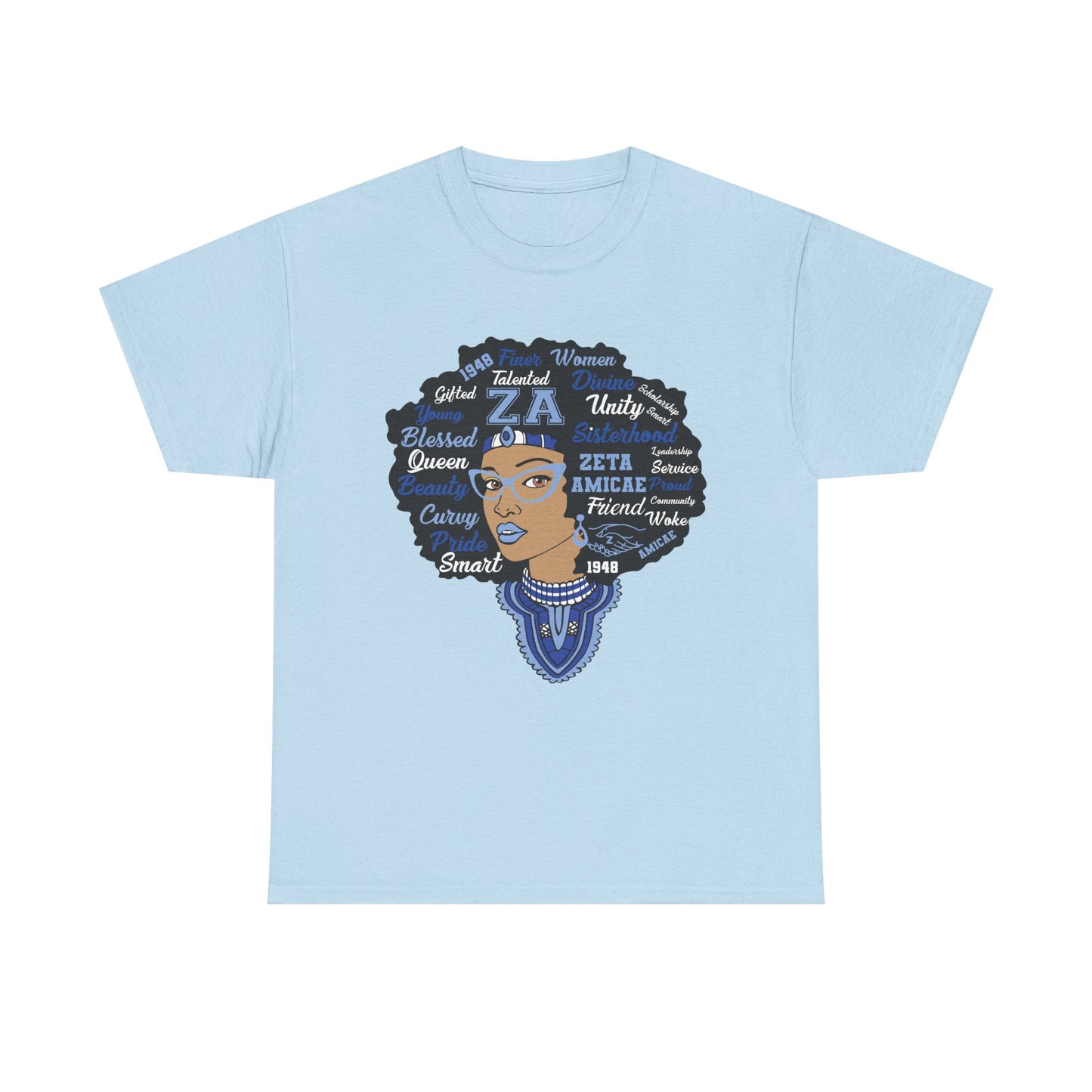 Zeta Amicae "Word Head Shot" T-Shirt