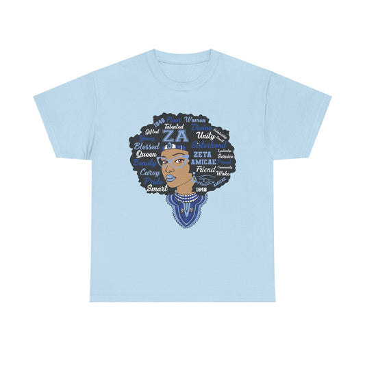Zeta Amicae "Word Head Shot" T-Shirt