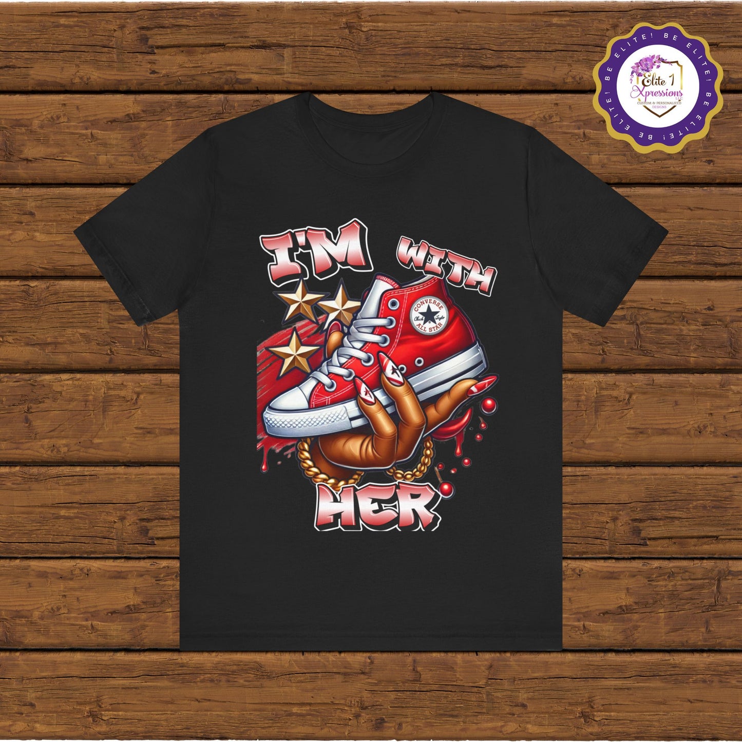 I'm with HER (Red) ~ Unisex Jersey Short Sleeve Tee