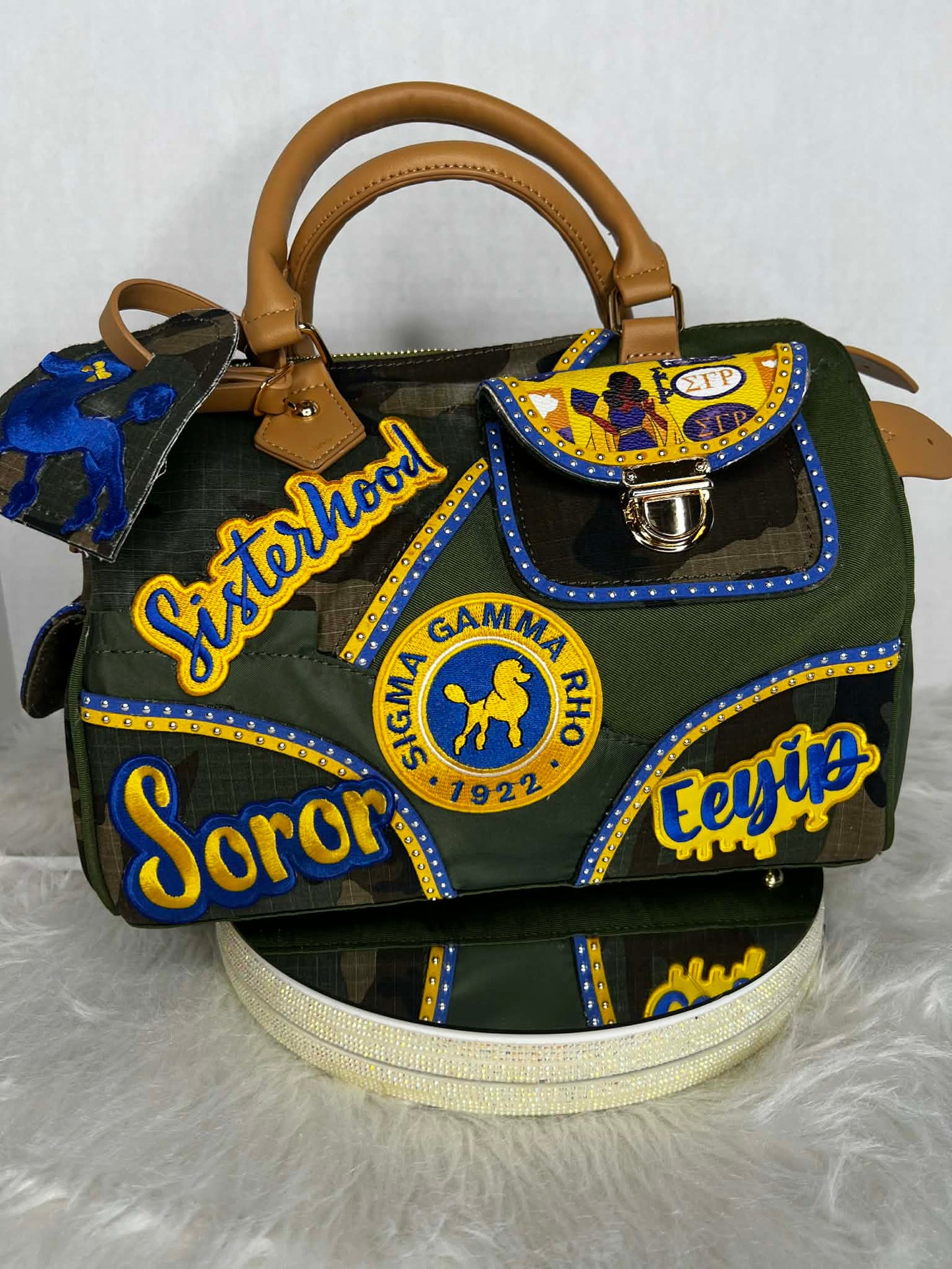 SGRHO Camouflage Junk Satchel HandBag (Small)