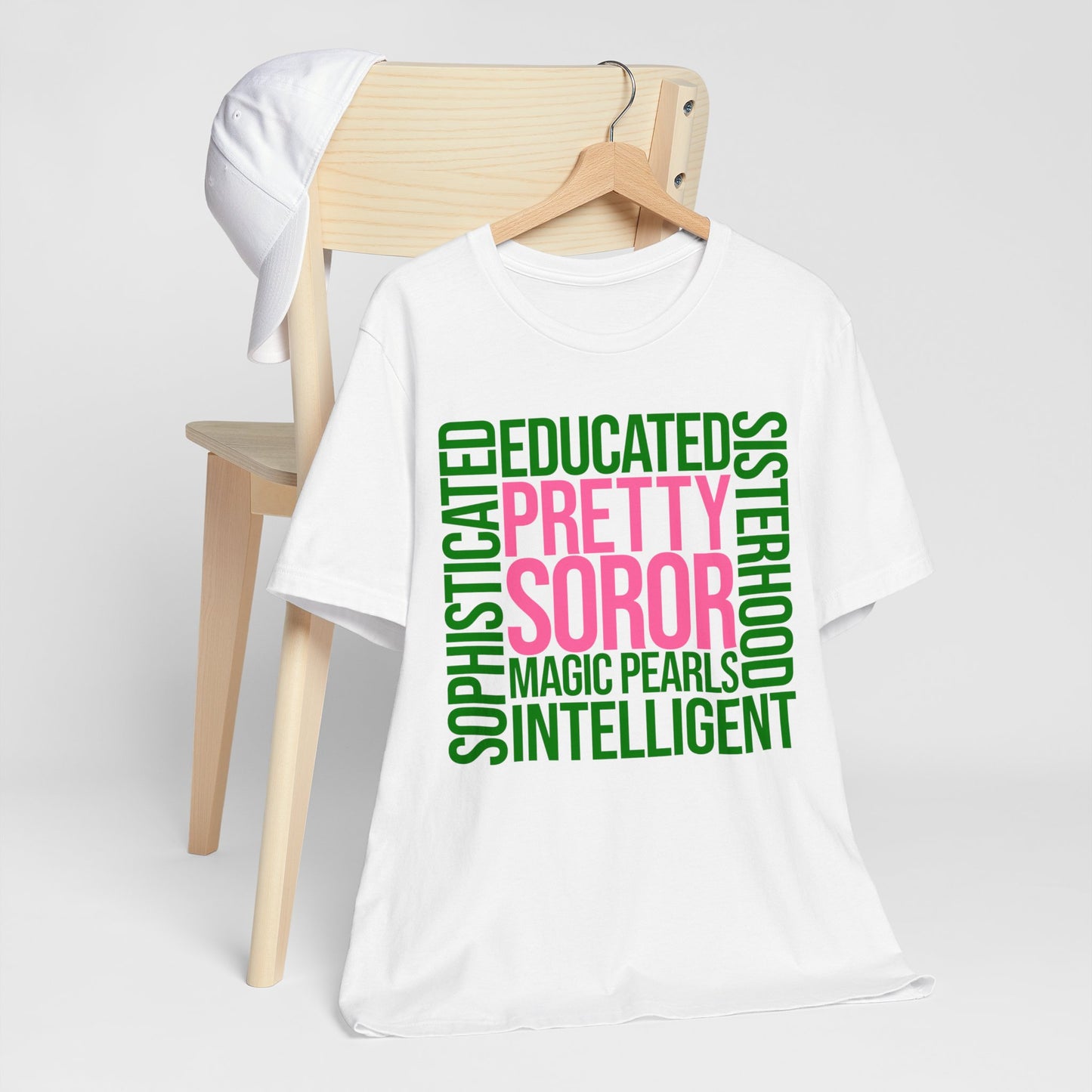 Pretty Soror (Pink n Green) ~ Unisex Jersey Short Sleeve Tee