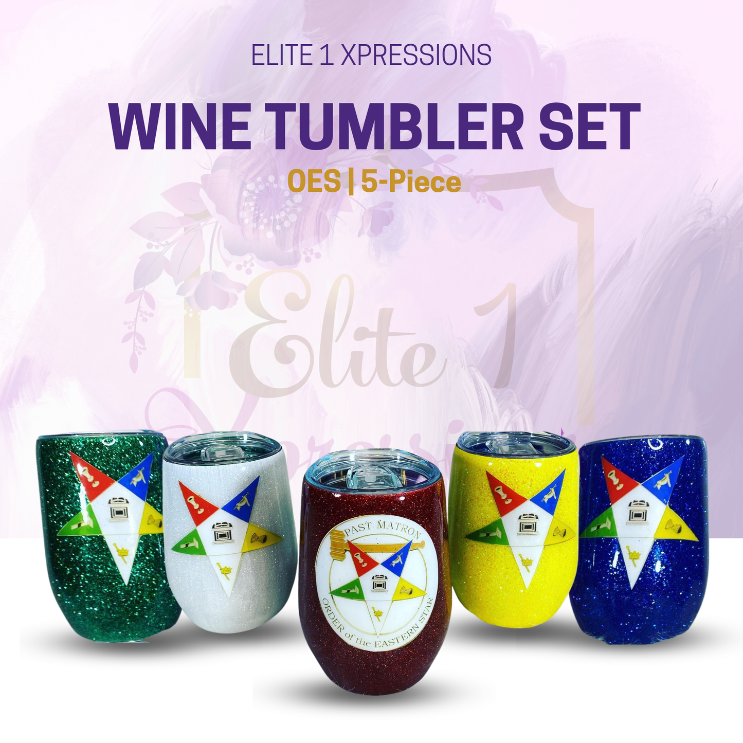OES Wine Tumbler Set ~ 5 Piece