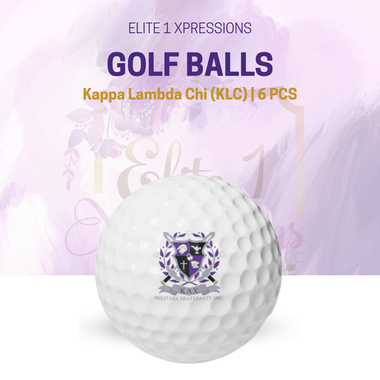 Kappa Lambda Chi (KLC) Golf Balls, 6pcs