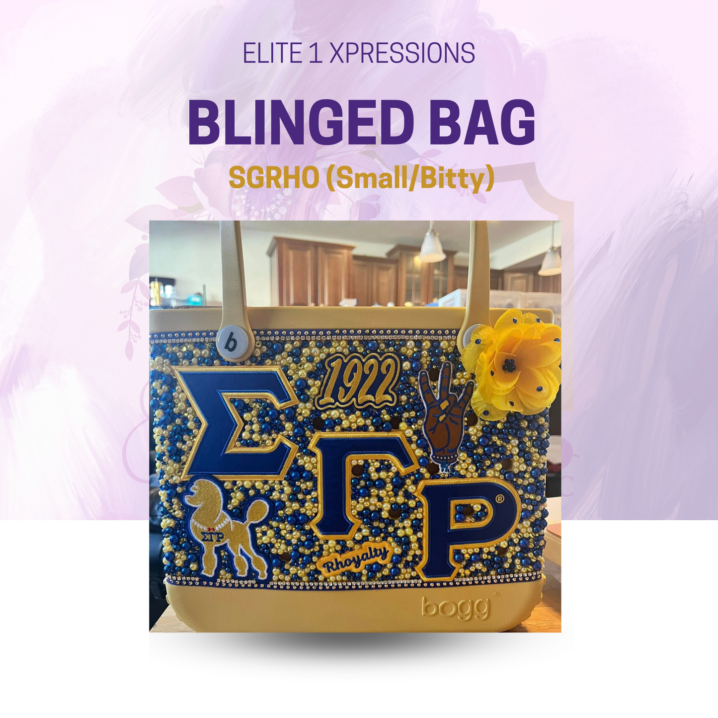 Blinged Bag ~ SGRHO (Small/Bitty)