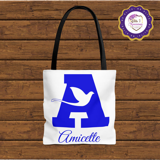 Amicette | Zeta Phi Beta Amicette | White Tote Bag