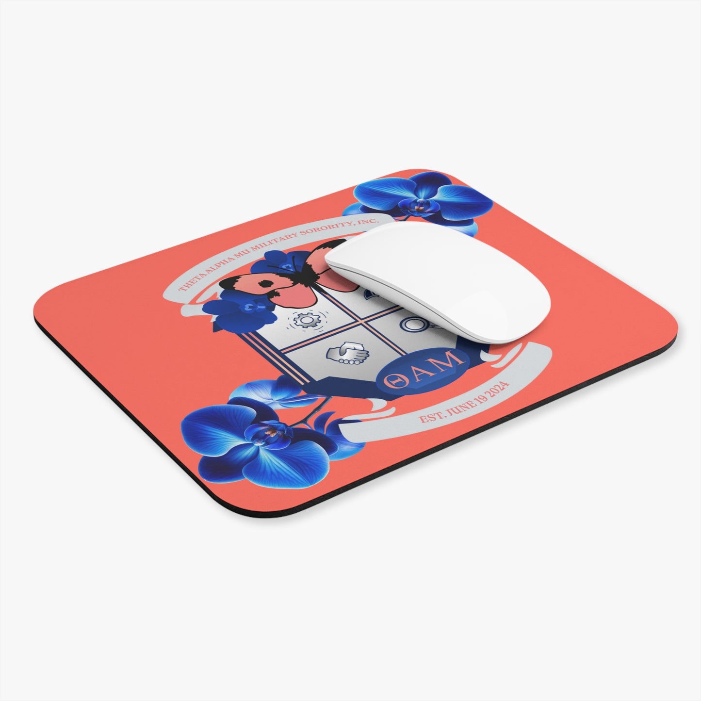 Theta Alpha Mu Mouse Pad (Coral)