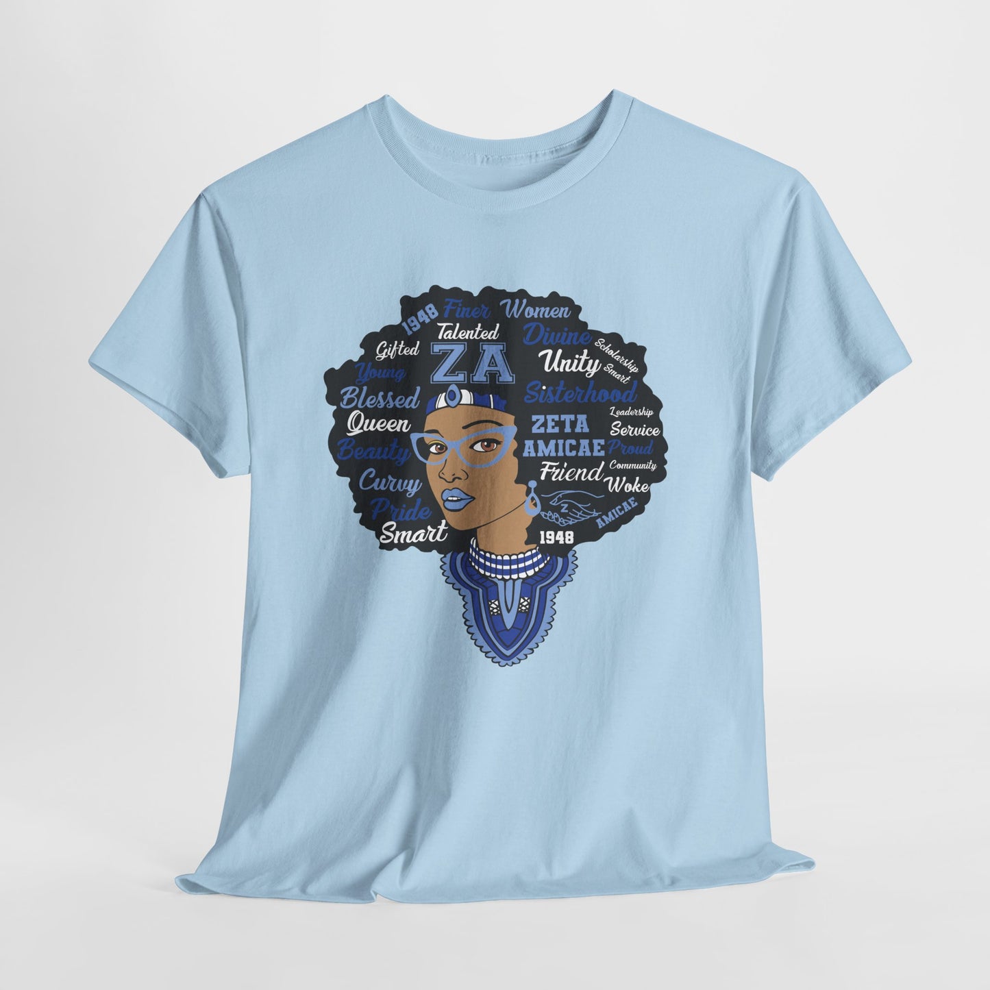 Zeta Amicae "Word Head Shot" T-Shirt