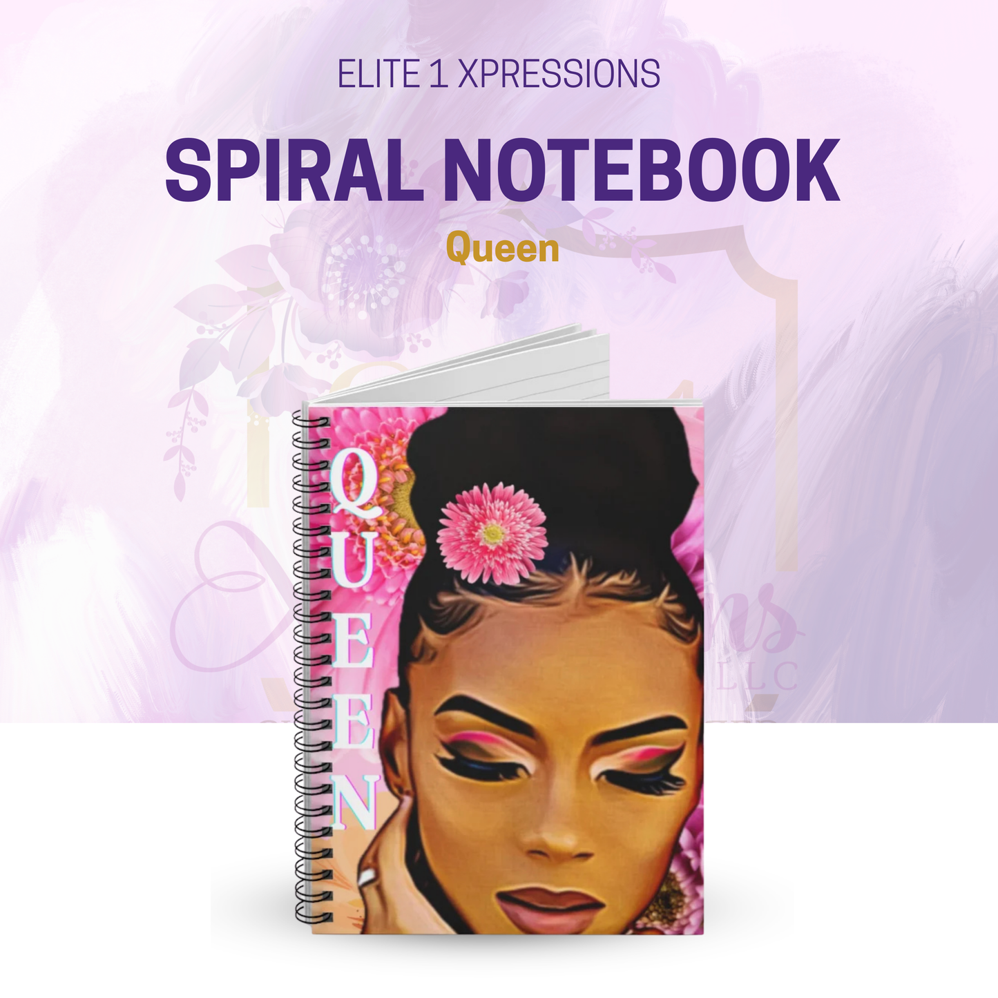 Queen Spiral Notebook