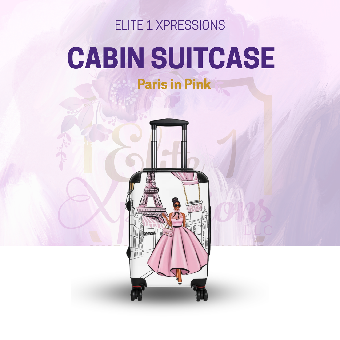 Paris in Pink ~ Cabin Suitcase
