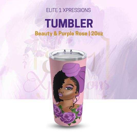 Beauty & Purple Rose 20oz