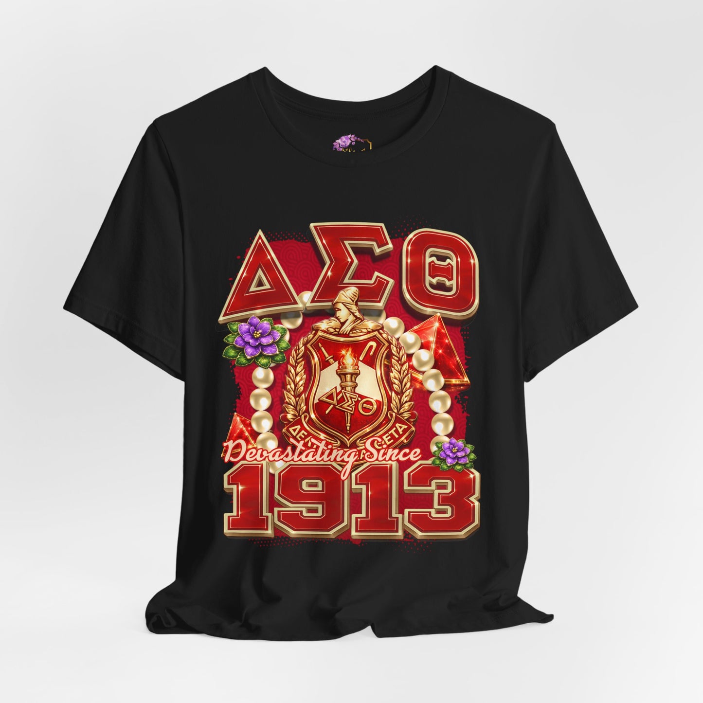 Delta Sigma Theta | DST I Devastating Since 1913 I Greek Letters Hand Symbol Shirt