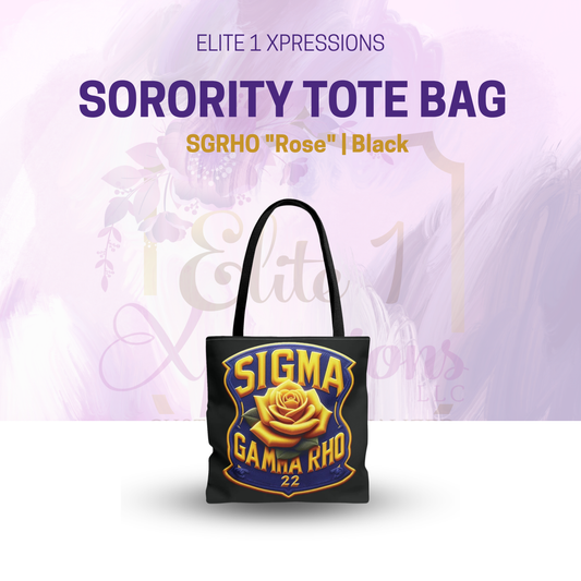 SGRHO "Rose" Tote Bag (Black)