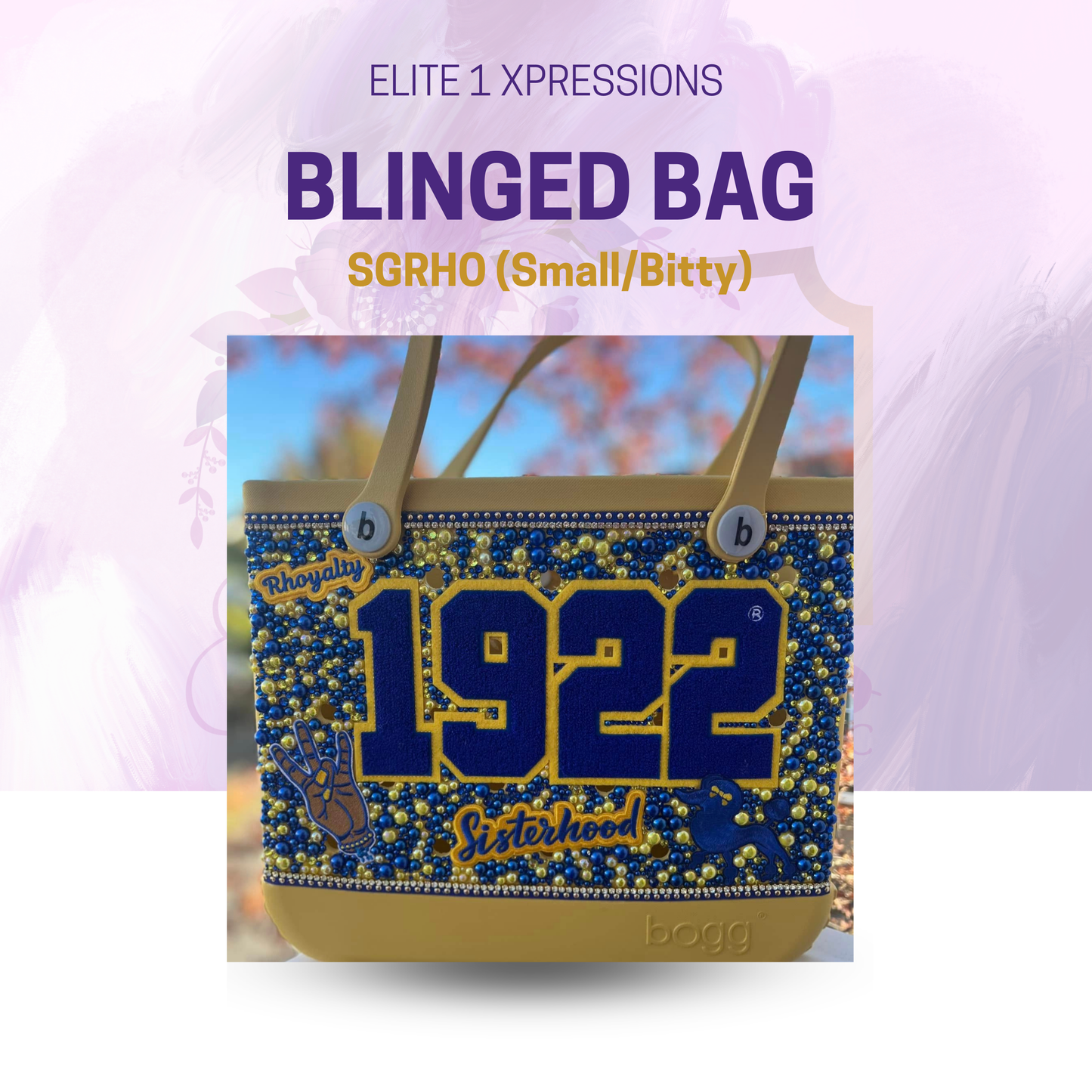 Blinged Bag ~ SGRHO (Small/Bitty)