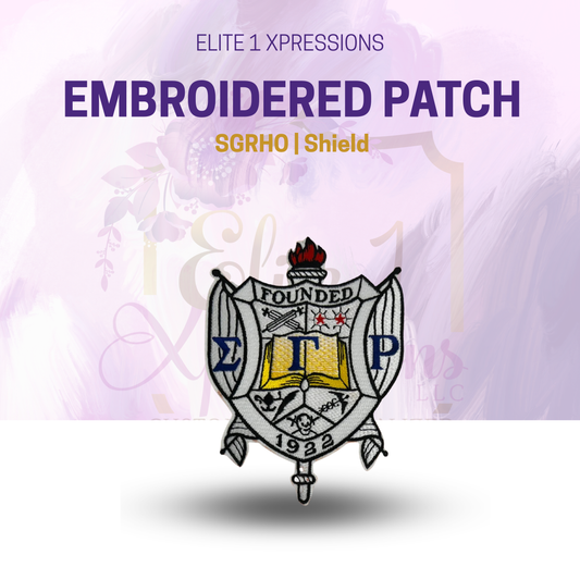 (SGRHO) Iron on/Sew on Patches, Embroidered Patch
