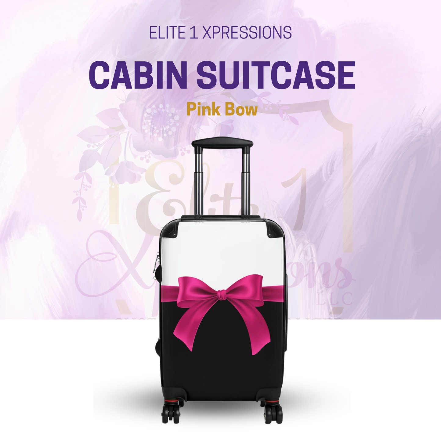 Pink Bow Cabin Suitcase