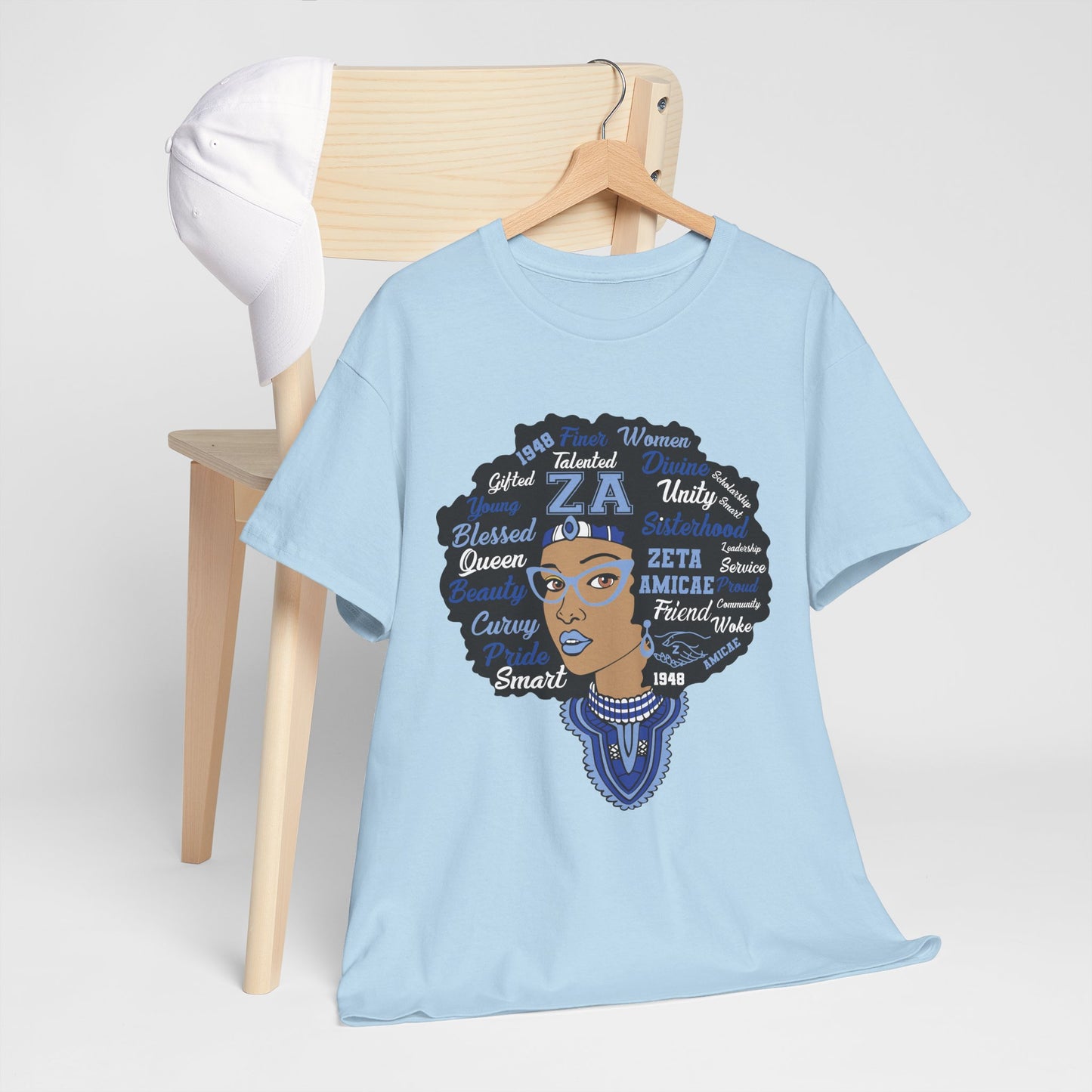 Zeta Amicae "Word Head Shot" T-Shirt
