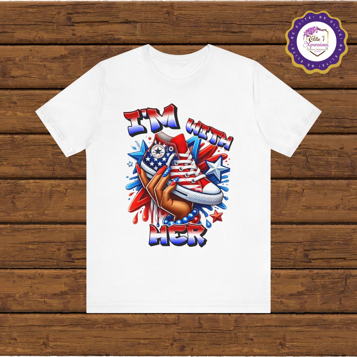 I'm with HER (American Color) ~ Unisex Jersey Short Sleeve Tee