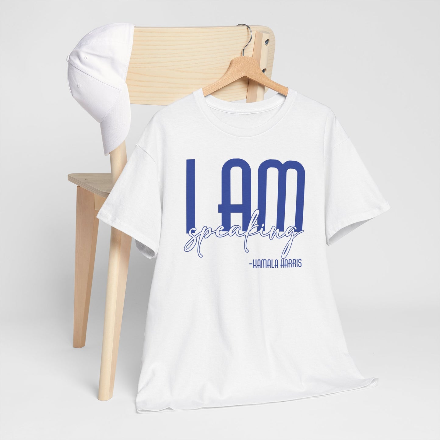 I Am Speaking (Blue) Unisex Heavy Cotton Tee