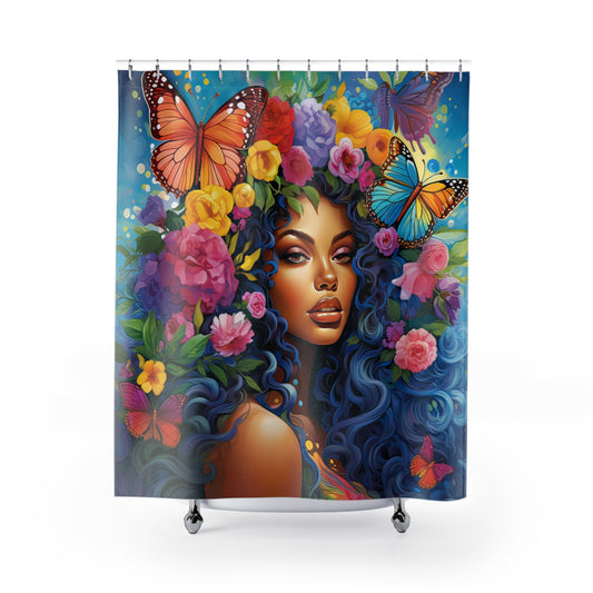 Blossoms & Butterflies Shower Curtains