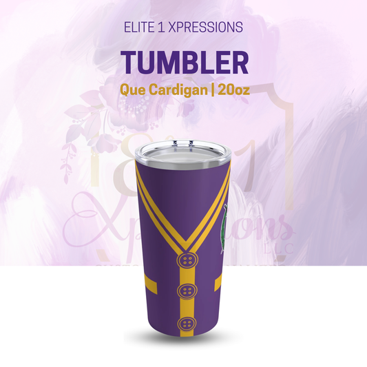 Que Cardigan Tumbler 20oz