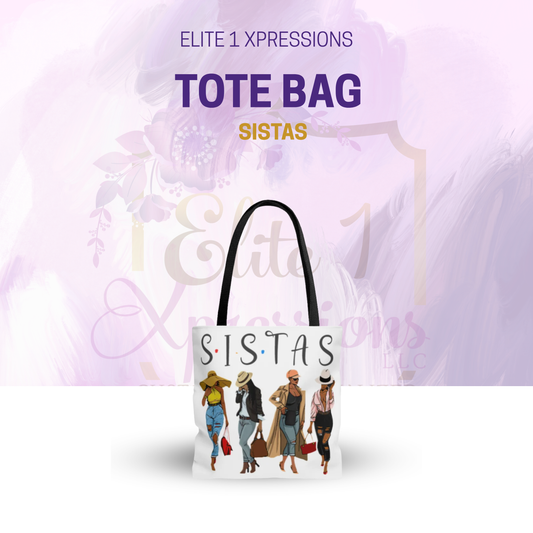 SISTAS Tote Bag (Gold Back)