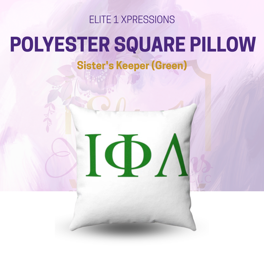 Iota Phi Lambda Polyester Square Pillow