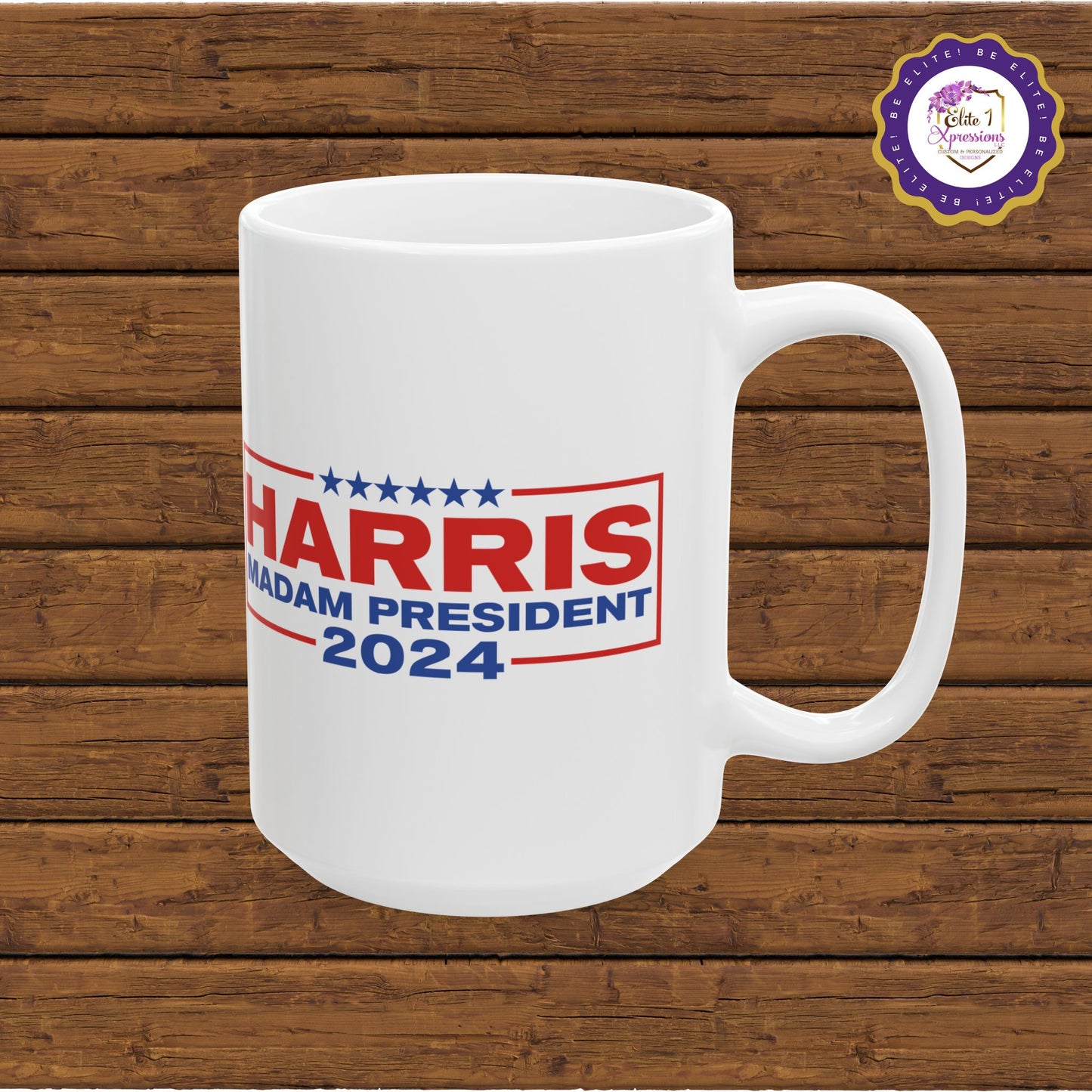 Kamala Harris MVP Ceramic Mug, (15oz)