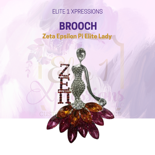 Brooch ~ Zeta Epsilon Pi Elite Lady