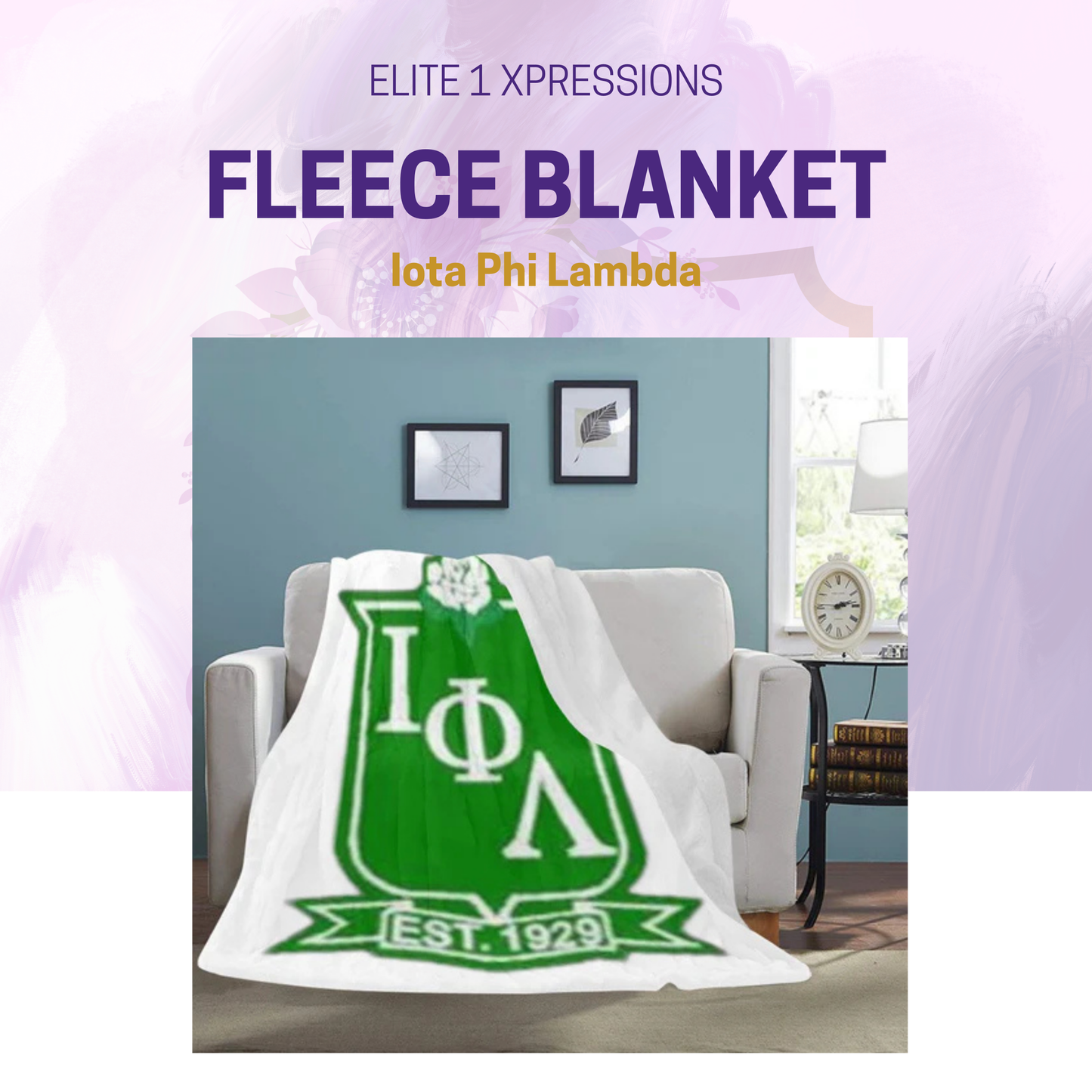 Iota Phi Lambda Fleece Blanket