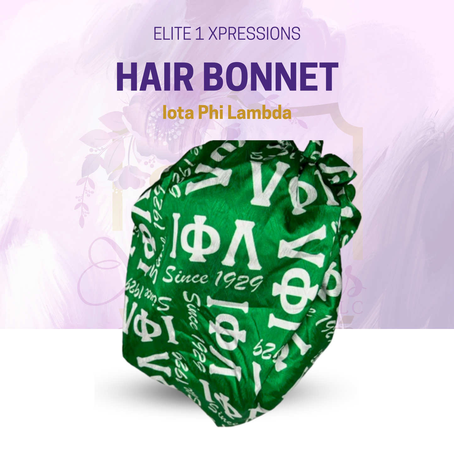 Hair Bonnet (Satin) - Iota Phi Lambda