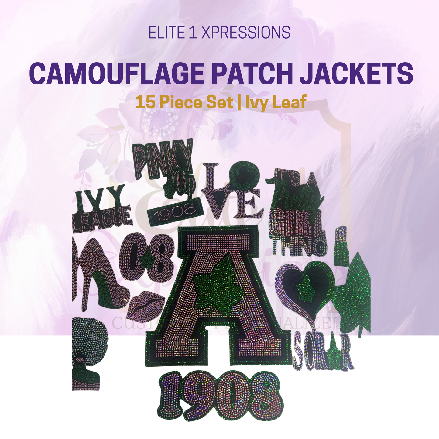 Camouflage Patched Jacket ~ 15 Piece Set