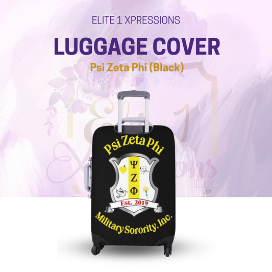 Luggage Cover ~ Psi Zeta Phi (Black)
